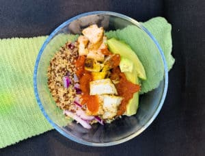 Mexican chicken quinoa bowl is an easy meal prep recipe