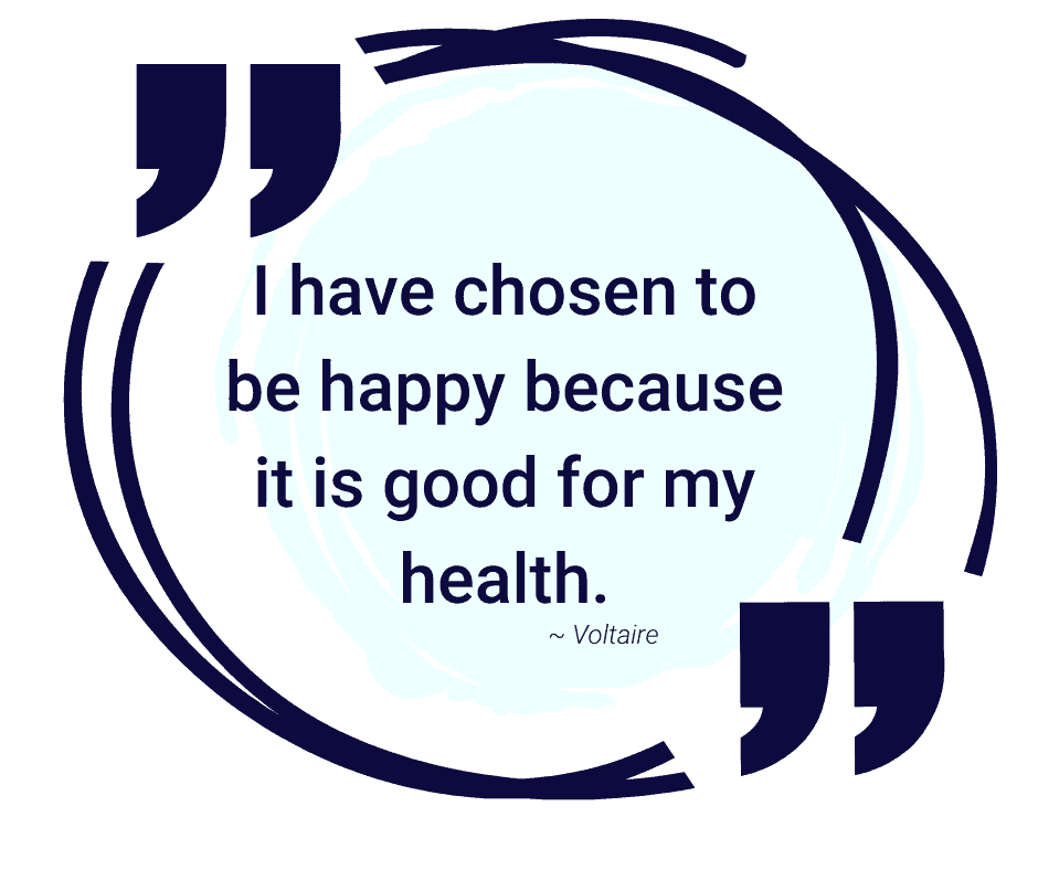 Voltaire quote Happy Good For Health
