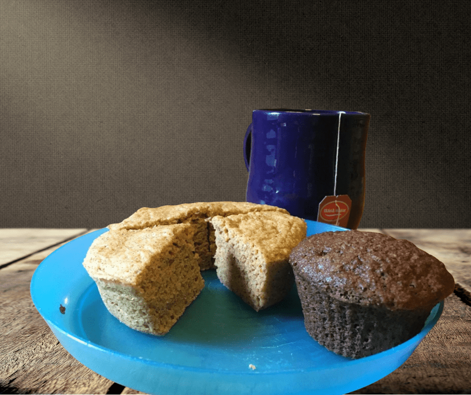 Almond flour gluten free muffins, 2 fall flavor recipes with pumpkin spice and chocolate.