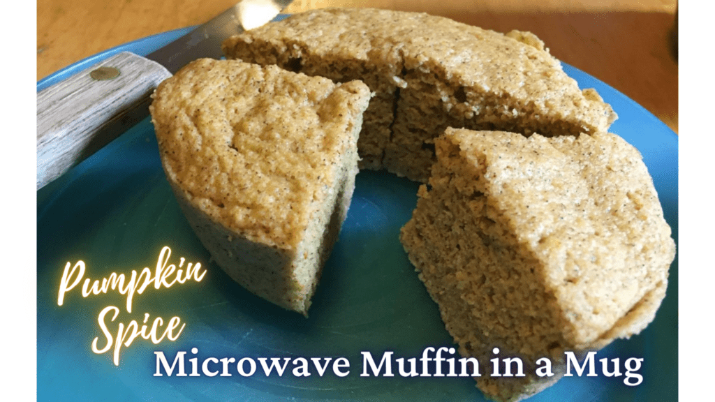 Pumpkin spice muffin recipe, easy to make in the microwave