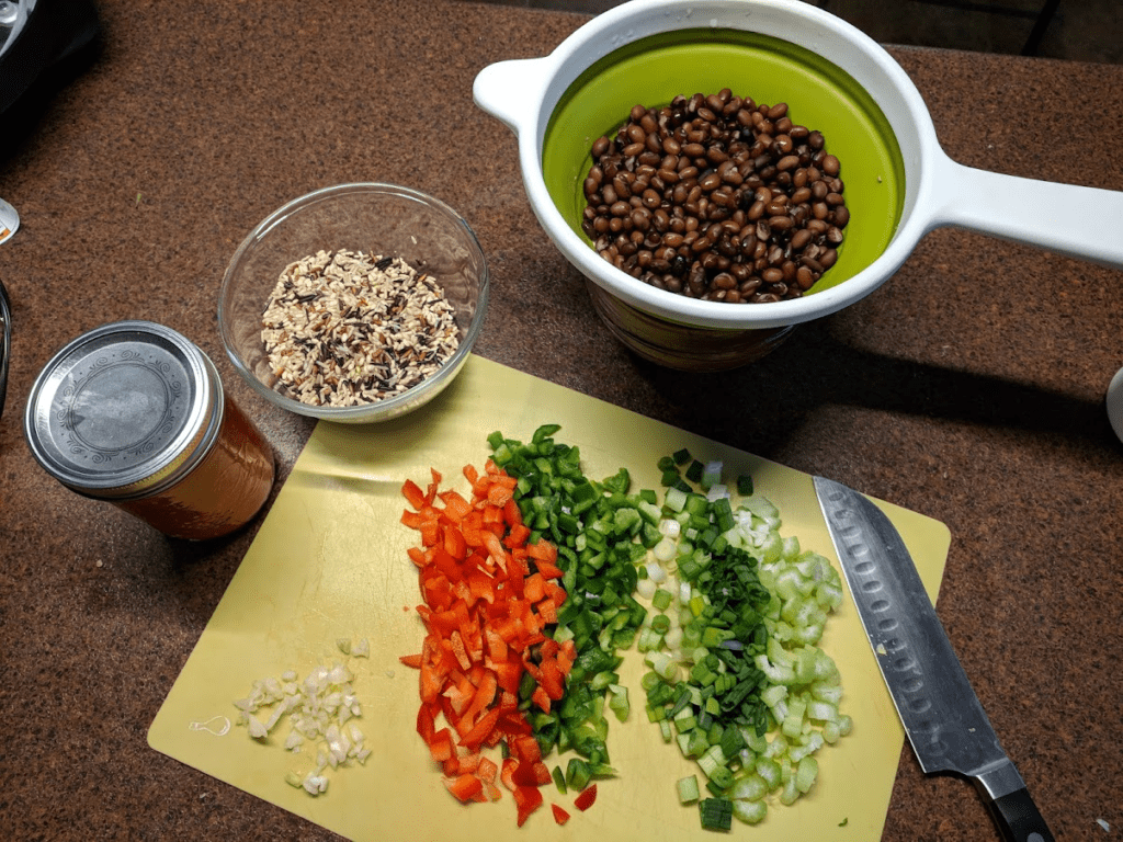 When you feel like a tex-mex dish, it’s easy to prep ingredients for a homemade taco bar filling