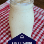 how to make lemon tahini dressing single serving