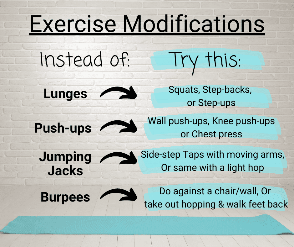 Exercise modification techniques is a big part of how to have the most effective workout