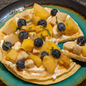So quick and easy, you can have delicious high protein crepes with just 4 ingredients