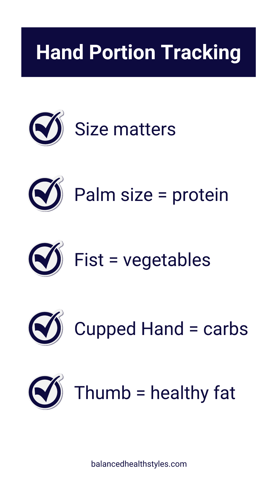 How To Get Started With Hand Portion Sizes