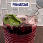 A simple refreshing mocktail recipe made with kombucha, Basil Blackberry Smash is perfect for the summer season.