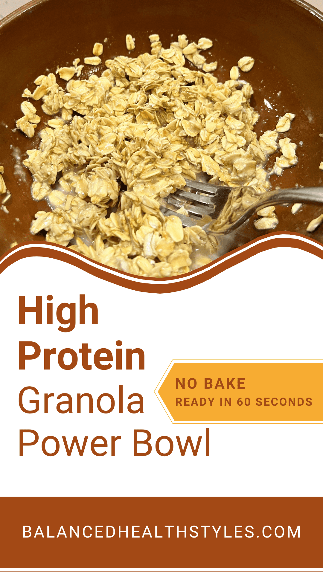 Gabe’s High Protein Granola Power Bowl Only 3 Ingredients!