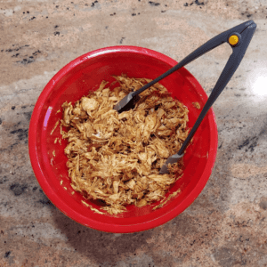 Easy BBQ chicken crock pot recipe, versatile for meal prep, kid approved