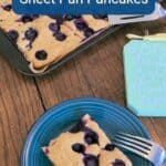 Blueberry Lemon is a classic flavor profile. You can seriously level up a brunch with this sheet pan pancake