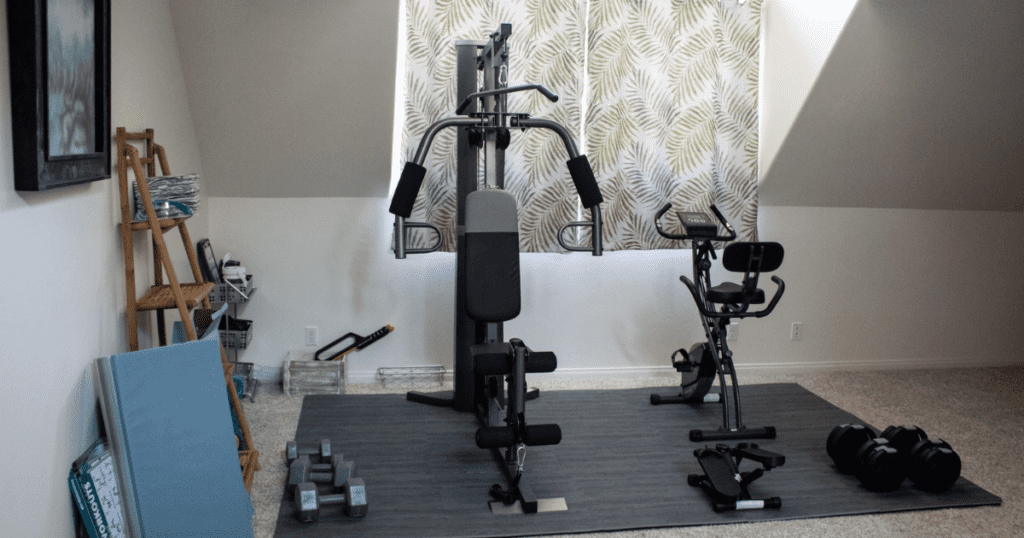 At home gym ideas on a budget.