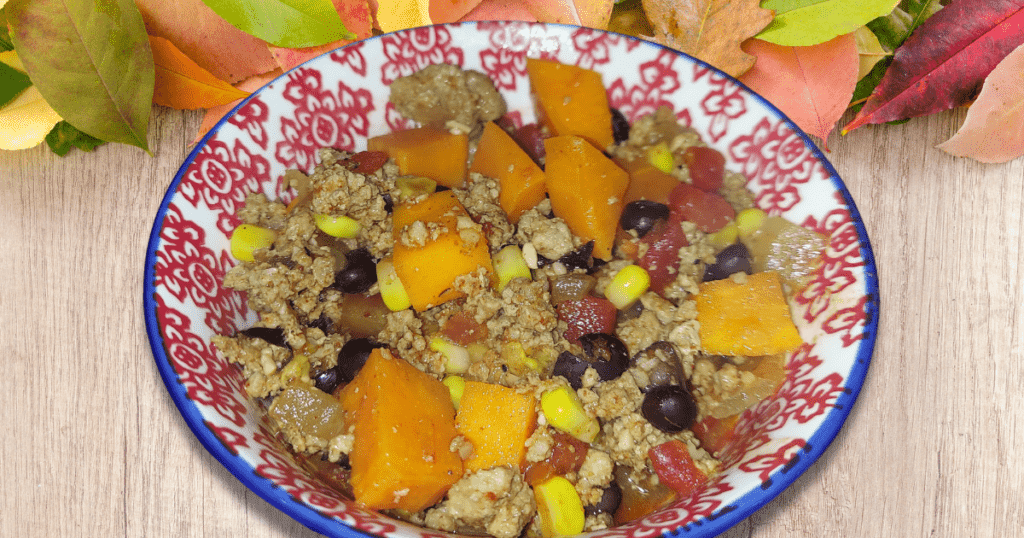 Turkey sweet potato chili with beans easily makes a healthy meal for the entire family.
