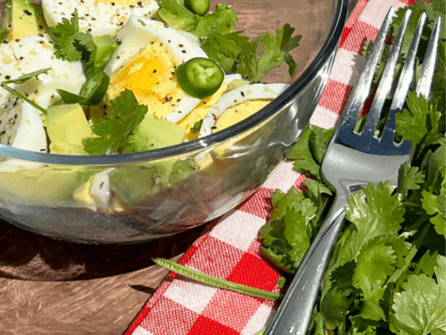 AVOCADO EGG SALAD, healthy salad for weight loss