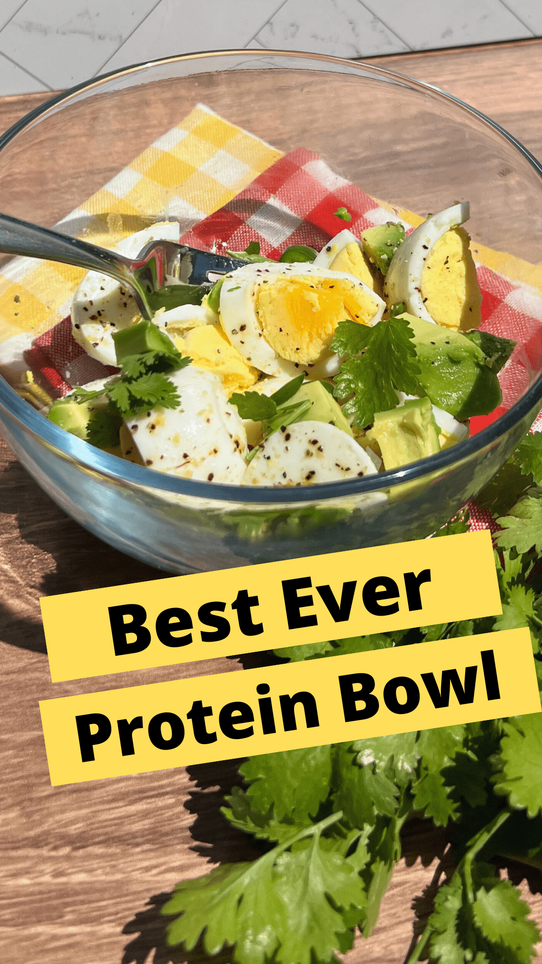 Best Ever Hard Boiled Eggs and Avocado Protein Bowl