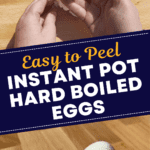 Say goodbye to frustrating egg peeling with this instant pot hack for easy to peel hard boiled eggs.