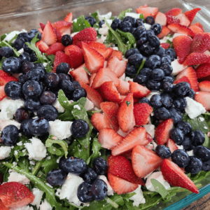Among anti inflammatory recipes, this balsamic strawberry arugula salad is probably the tastiest.