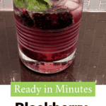 If you ever need something super refreshing on a hot summer day, this basil blackberry smash mocktail can be made within 5 minutes.