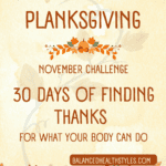 Planks 30 day challenge. A Novemeber challenge called Thanks and Planks for Planksgiving