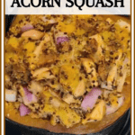Stuffed acorn squash with quinoa. Sheet pan meal
