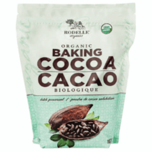 Dutch-processed organic baking cocoa blends well with Milkadamia to make a frothed hot chocolate for one recipe #ad #link