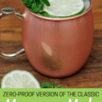 Enjoy the balance of less sweet, and spicy drink of this Moscow Mule mocktail in every sip.
