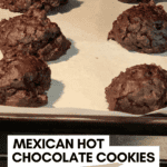 A batch of Mexican hot chocolate cookies, a sweet nod to the traditional champurrado drink.