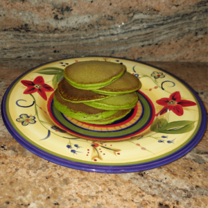 St Patrick’s day pancake recipe - a healthy pancakes made with spinach bananas and oat flour