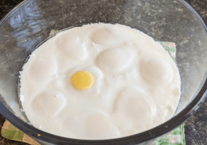 Skip peeling eggs: crack into a bowl and cook in the Instant Pot, creating an egg loaf you can turn out and chop easily