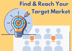 Light bulb, bullseye and people. Represents how to create your wellness niche using target market examples from the article.